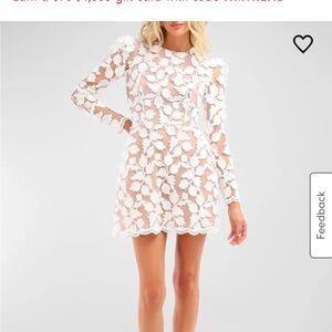 Elegant White Lace Dress